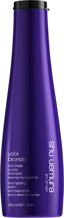 Actual product image Shu Uemura yūbi blonde anti-yellowish Purple Shampoo (300 ml, Liquid shampoo)