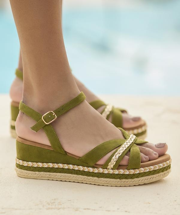 Actual product image Joe Browns Braided Detail Studded Platform Sandals (42)