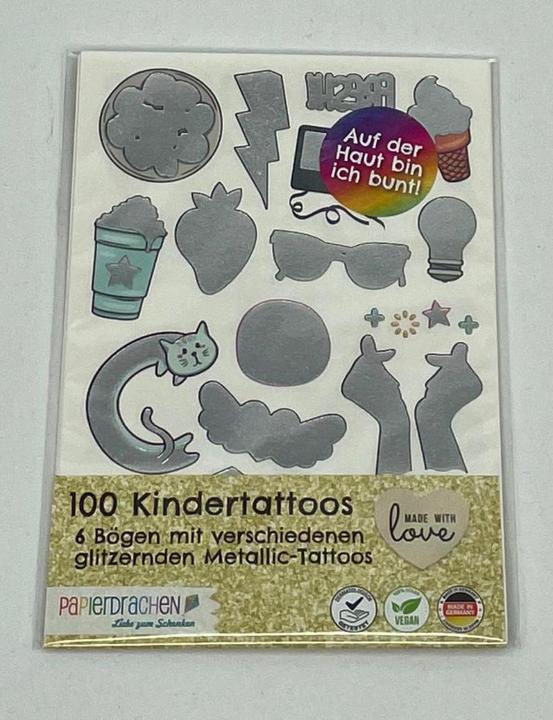 Produktbild Papierdrachen Metallic Tattoo Set 1 - Summerjam