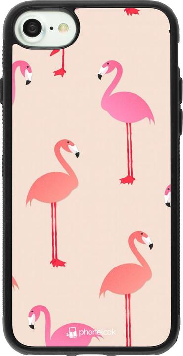 Immagine prodotto PhoneLook Cover Silicone Nero Rosa Fenicotteri (Apple iPhone 7)