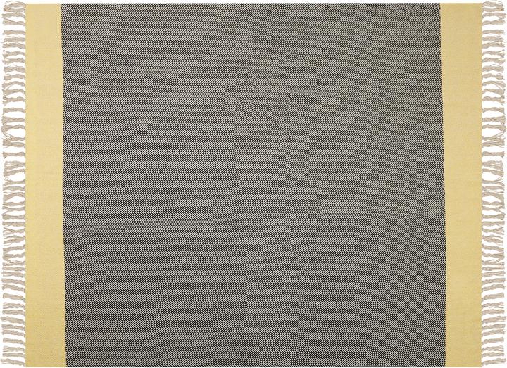 Produktbild Beliani Lumarko Baumwolldecke 125 x 150 cm grau-gelb LAPU. (125 x 150 cm)