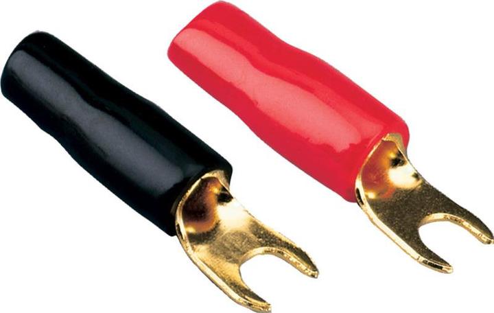 Goldline Ringgabeln 20 mm 2 x rot 2 x schwarz