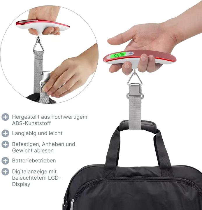 Produktbild Hermex Digitale Reisewaage (Kofferwaage)
