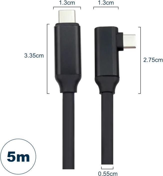 Produktbild Hermex Kabel für VR Brille 5m Oculus Quest 2 USB-C Datenkabel Ladekabel