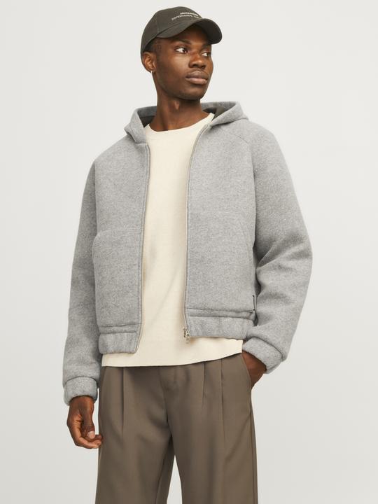 Actual product image Jack & Jones Jcoterrain Bonded Wool Hoodie Ln (L)