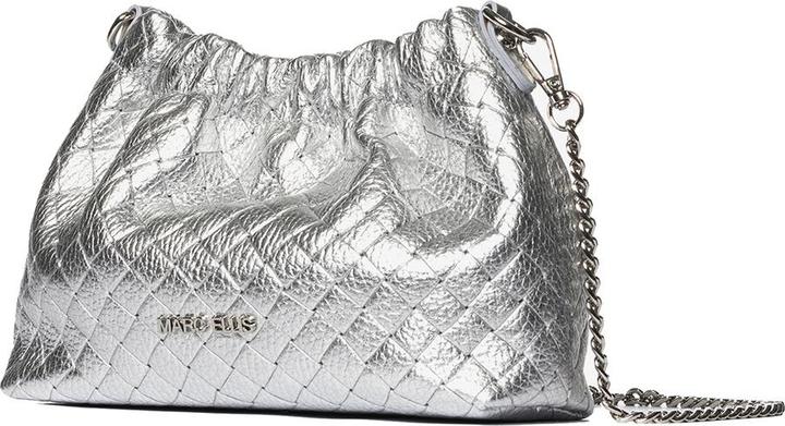 Marc Ellis **Damen Umhängetasche Made In Italy - Modell Lunara Lux - 100% Leder** - 21.0 X 16.0 X 7.5 Cm