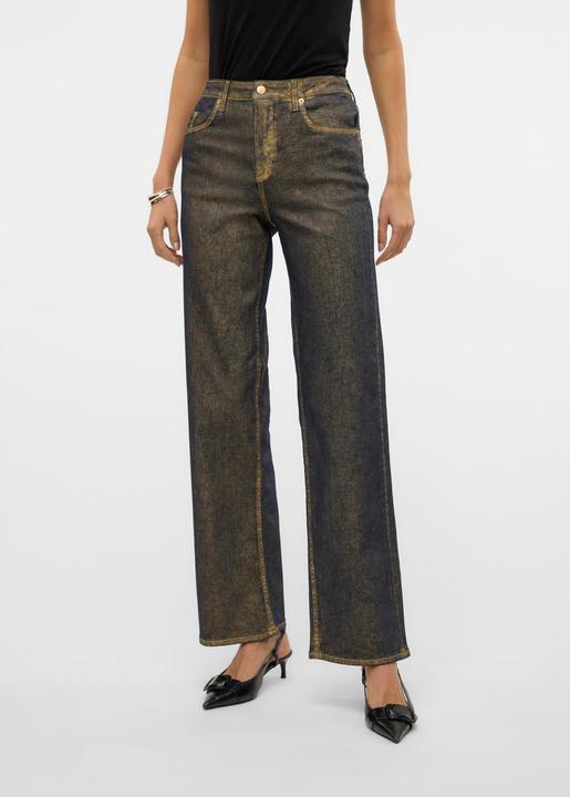 Actual product image Vero Moda VMTESSA Hohe Taille Weiter Beinschnitt Jeans Weit geschnitten (W31/L32)