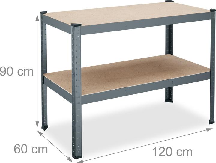 Produktbild Relaxdays Werkbank (120 cm, 60 cm)