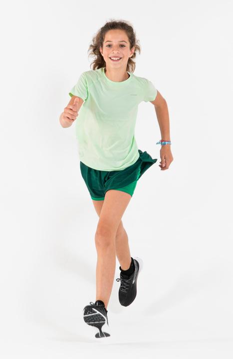 Image du produit Kiprun Tee-shirt running sans couture Fille - Run 900 Light vert clair (146)