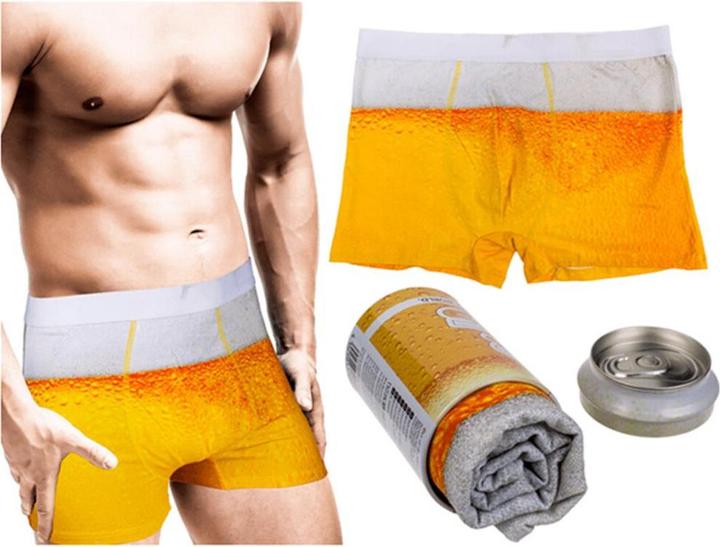 Produktbild Sombo Bier Boxershorts in Bierdose (L, XL, 6er Pack)