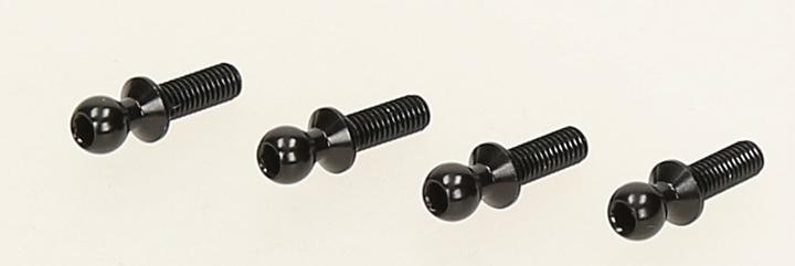 Produktbild HB CYCLONE TC Aluminium Kugelköpf 4.3x13.0mm (2mm Innensechskant/4Stk)