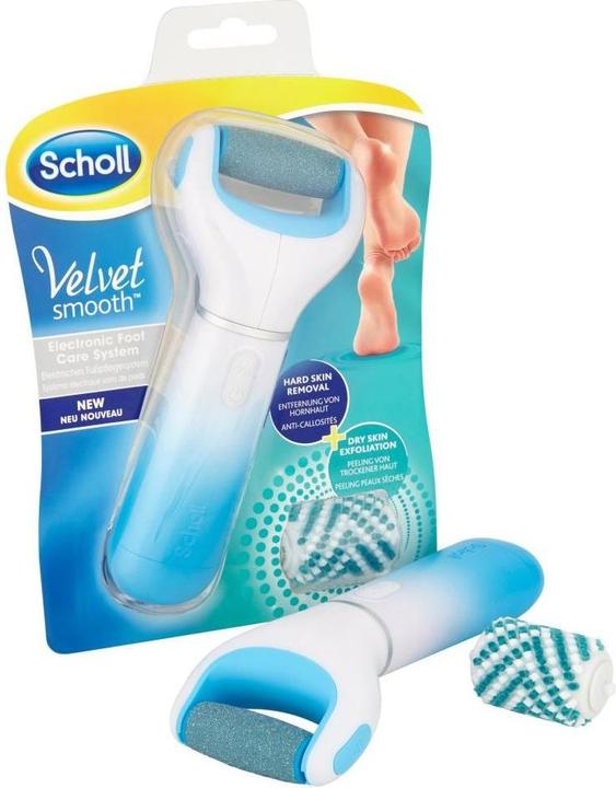 Produktbild Scholl Velvet Smooth elektrischer HornhautEntferner NEU mit zusätzlicher PeelingRolle BLAU (Hornhautentferner)