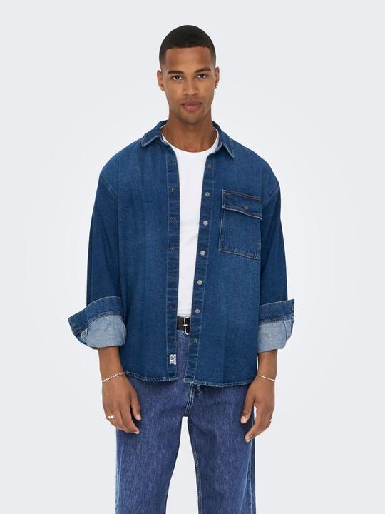 Image du produit Only & Sons ONSFive Jeans loose fit bleu moyen