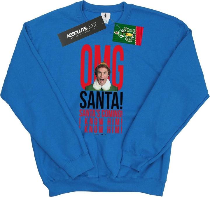 Elf OMG Santa I Know Him Sweatshirt (L)