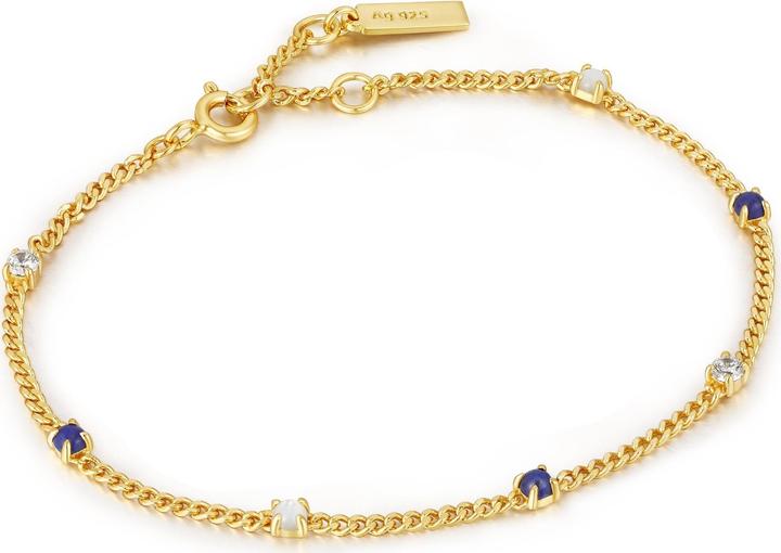 Ania Haie Armkette Lapis Chain 925 Sterling Silber (16.50 cm, 925er Silber)
