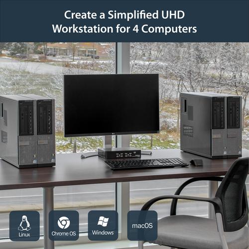 Produktbild StarTech Displayport Kvm Switch 4k 60hz