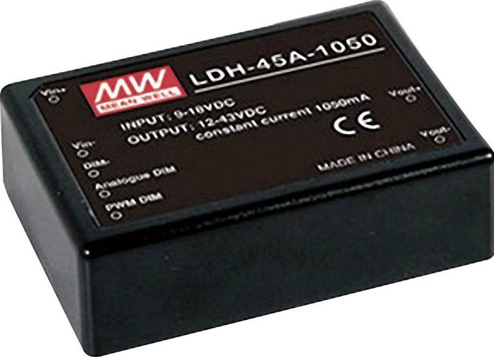 Produktbild MeanWell MEAN WELL LDH-45A-500, 45 W, 12 V, 0,5 A, 86 V, 53 mm, 75 mm