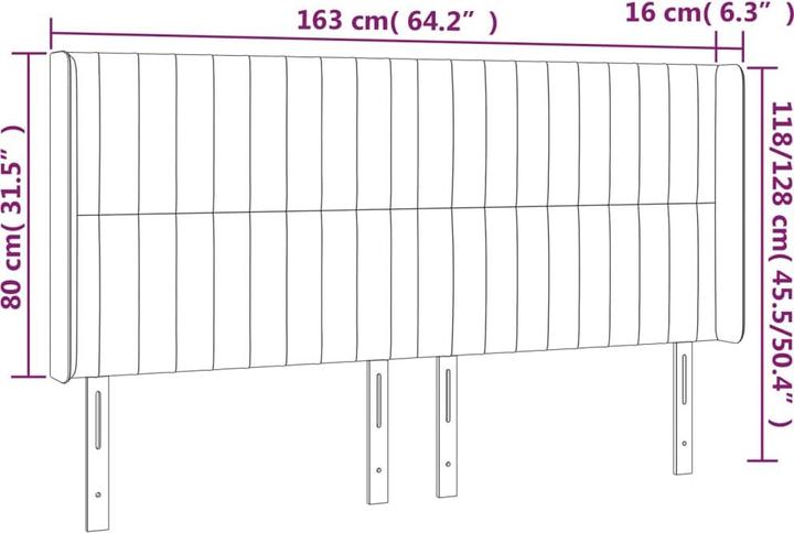 Actual product image VidaXL Lilyana (163 x 16 x 128 cm)