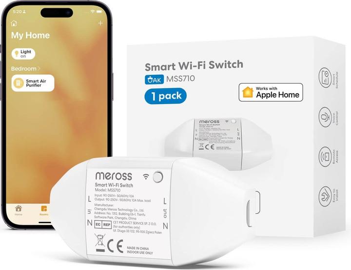 Actual product image Meross Smart Wi-Fi Switch