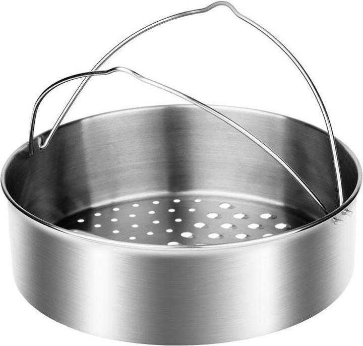Immagine prodotto MPM SMILE MGS-07 Greitpuodis 7 l (22 cm, Cucina a vapore, Acciaio inossidabile)