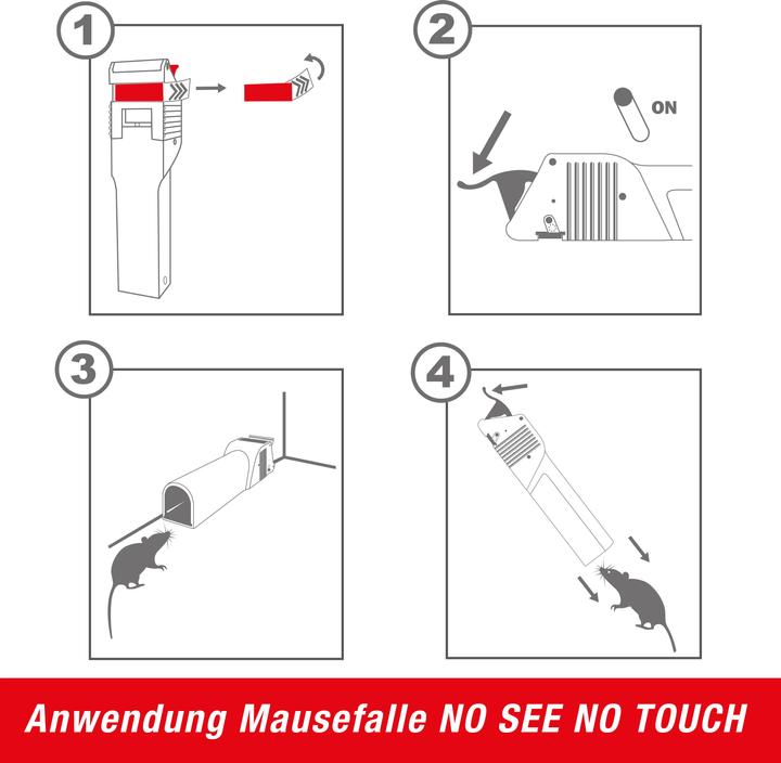 Image du produit Swissinno Mausefalle "No See No Touch" 1er