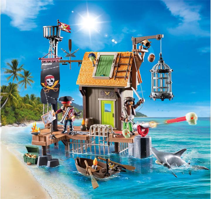 Image du produit Playmobil Port pirate avec prison pour corsaires (71792, Playmobil Pirates)