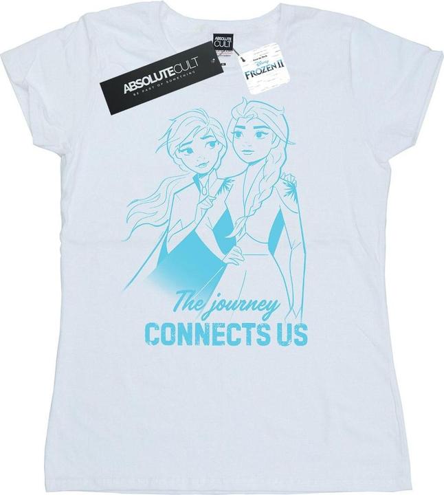 Disney Frozen 2 Elsa and Anna The Journey Connects Us TShirt (XL)