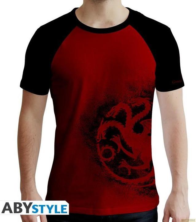 ABYstyle GAME OF THRONES - Tshirt Targaryen man SS red black - premium (S)