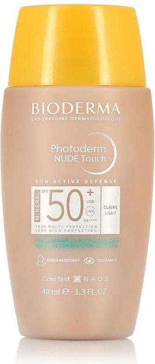 Bioderma Photoderm Nude Touch Mineral SPF50+ claire (Sonnencreme Gesicht, SPF 50, 40 ml)