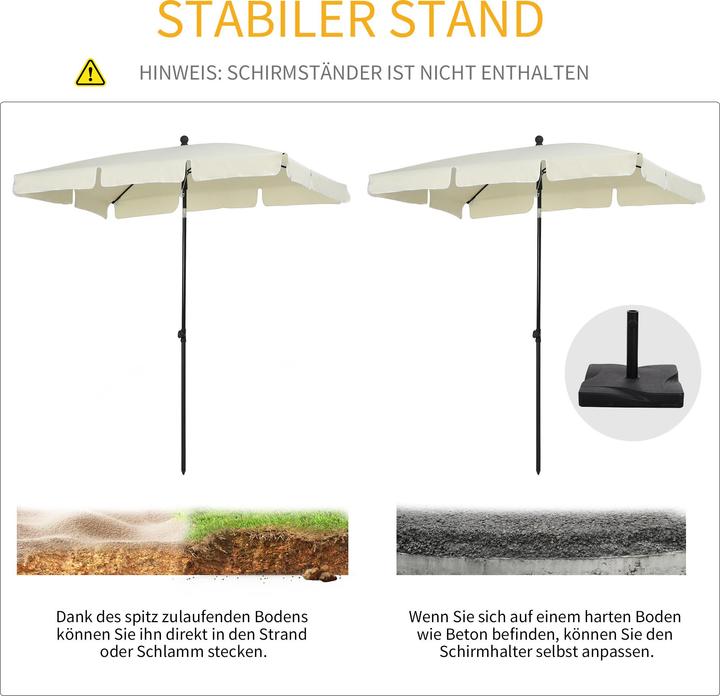 Produktbild Outsunny Sonnenschirm (1.25 m)