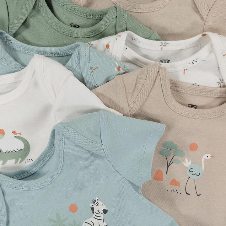 Actual product image La Redoute Collections 7-pack short-sleeved bodysuits (74)