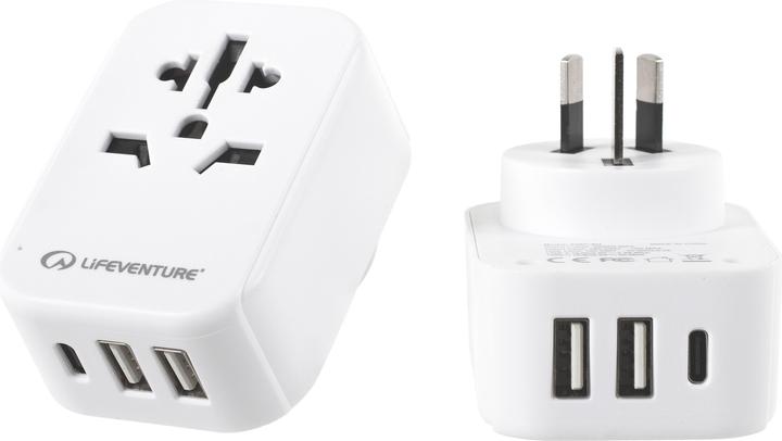 Immagine prodotto Lifeventure Adattatore da viaggio da mondo a AUS/Cina con USB (e USB C)