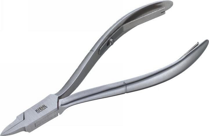 Kiehl Eckenzange silber 13cm, schlanke Spitze