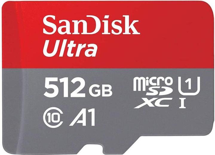 Immagine prodotto SanDisk Scheda SD MicroSD Ultra U1 con adattatore (512 GB, microSDXC, U1, UHS-I)