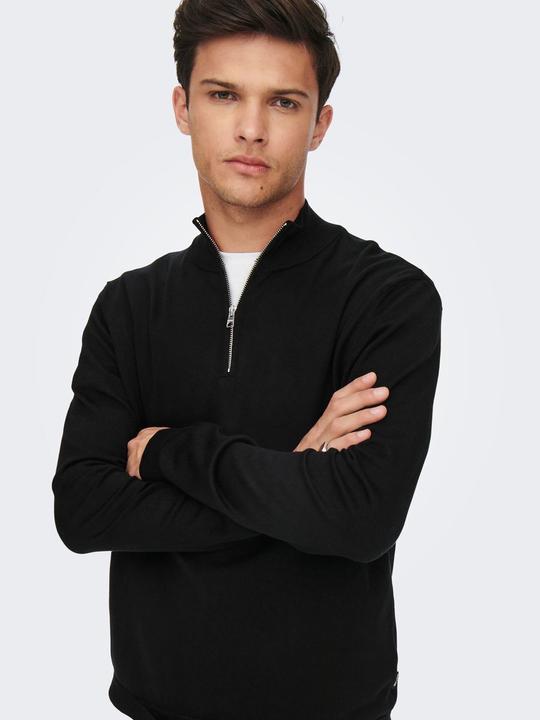 Immagine prodotto Only & Sons Maglione a maglia con mezza zip (XS)