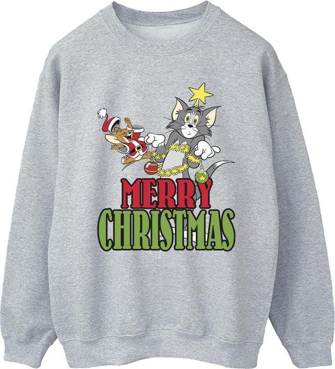 Tom & Jerry Merry Christmas Baubles Sweatshirt