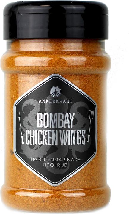 Produktbild Ankerkraut Gewürze Bombay Chicken Wings Curry BBQ Rub (230 g)