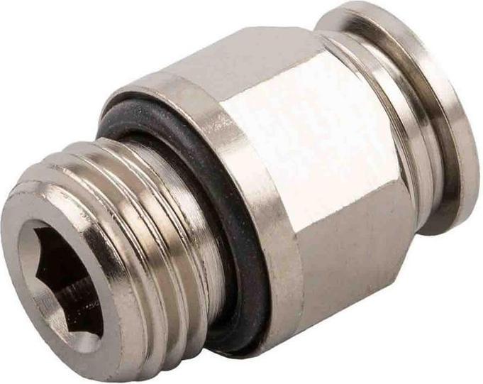 Actual product image Rs Pro Push-in Fitting, G 1/4 Male to Push In 6 mm (Pipe fitting)