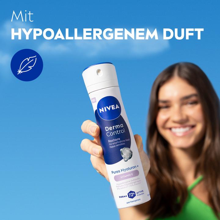 Actual product image NIVEA Deo Derma Control Restore Spray Female 150 ml (Spray, 150 ml)