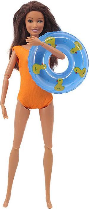 Produktbild Hermex Schwimmringe 5 Stück Set für Barbie Blau Enten Muster
