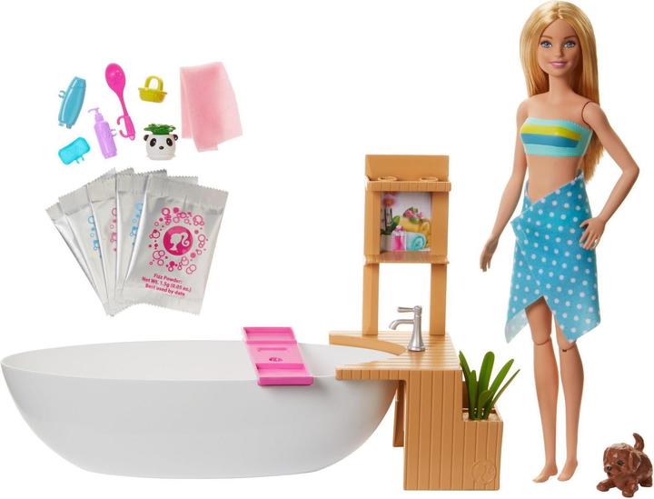 Produktbild Barbie Wellness Sprudelbad Spielset und Puppe (blond)