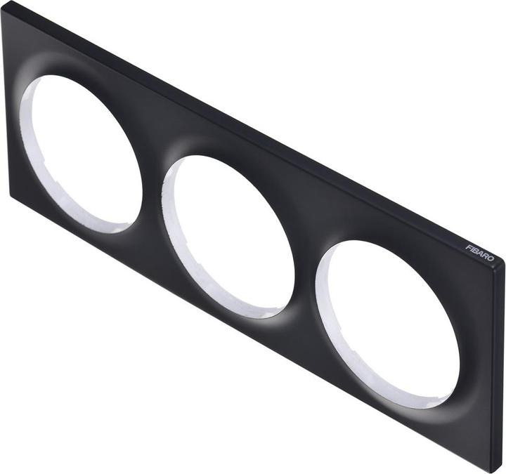 Actual product image Fibaro Triple Cover Plate FG-Wx-PP-0004-8 anthracite