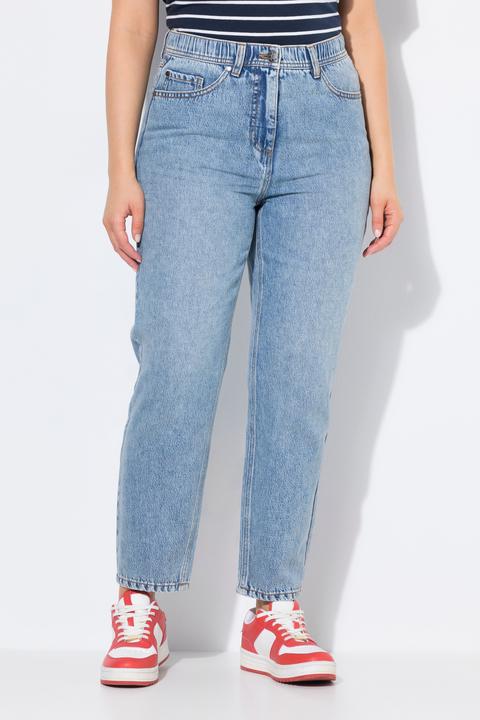 Produktbild Ulla Popken Mom-Jeans, schmaler Saum, Lyocellmix-Denim (62)