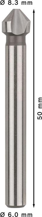 Produktbild Bosch Professional Zubehör PRO Soft Metal HSS Kegelsenker, 8,3 x 50 mm, M4 (6 mm)