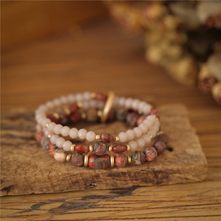 Andreani Armband (8 cm, Leoparden Jaspis)