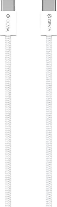Actual product image Devia cable Smart PD USB-C - USB-C 1,0 m 60W 3A white (1 m, USB 3.0, 60 W)