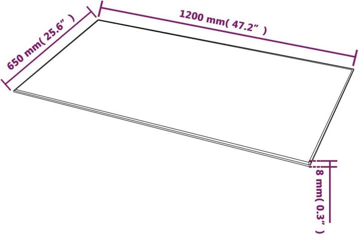 Image du produit VidaXL Gilla (120 x 65 x 1 cm)