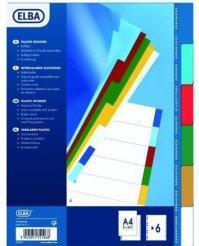 Etichetta energetica Oxford Registri di plastica, vuoti, colorati, DIN A4, 6 sezioni
