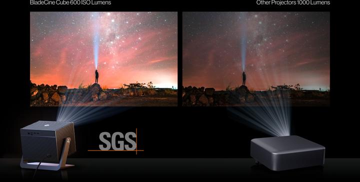Actual product image BladeCine Cube 600 Grey (Full HD, 600 lm)