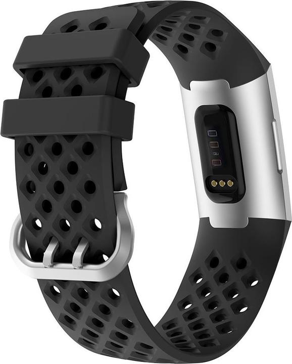 Produktbild Cover-Discount Fitbit Charge - Silikon Sportarmband gelöchert schwarz (Silikon)